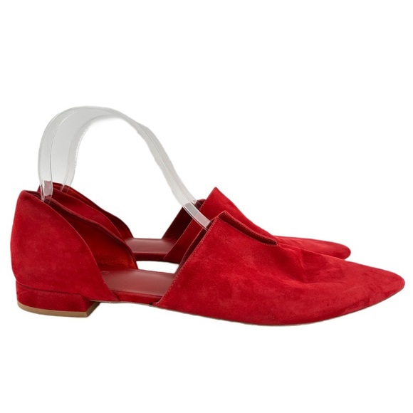 Vince darlington 11 41 split Napa Italian suede pointy toes dorsay minimalist - Picture 2 of 13